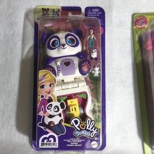 Polly Pocket Flip And Find Purple Panda Playset